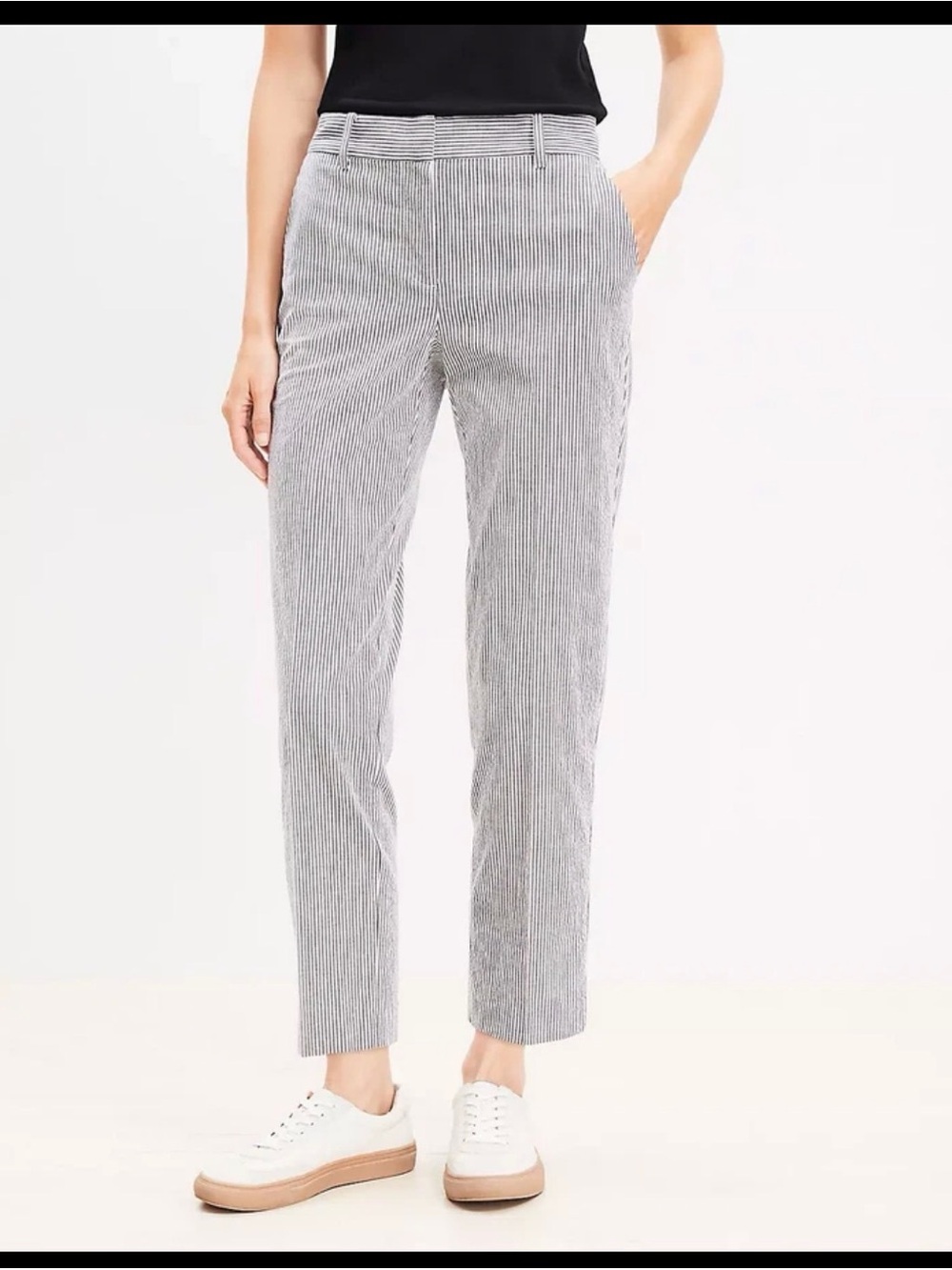 Loft Riviera Slim Cropped Trousers